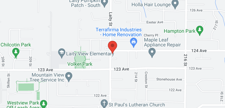 map of 20342 124 AVENUE